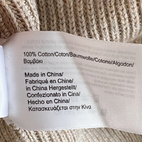 Brooks‎ Brothers Mens Sweater Size XL Supima Cotton 1/4 Zip Knit Pullover Tan - Picture 8 of 9